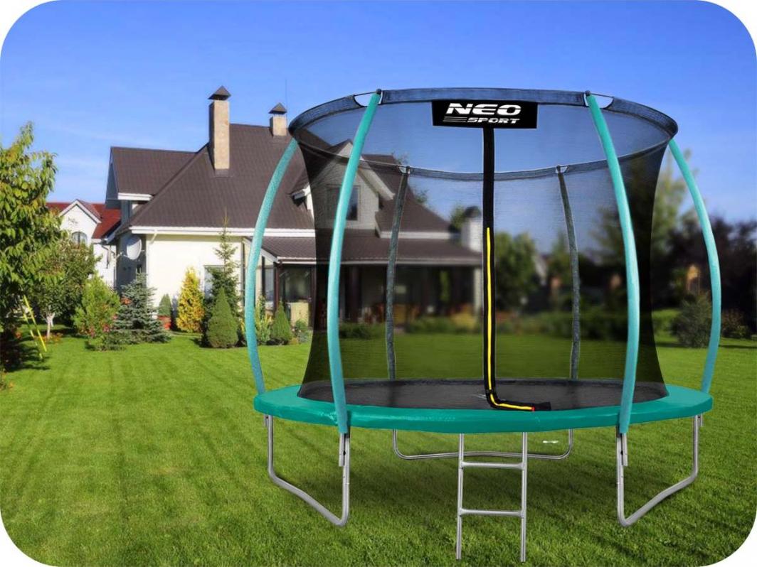 Trampolinë kopshti Neo Sport, 180 x 312 cm, e gjelbër