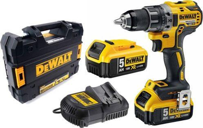 Turjelë DeWalt (DCD791P2), 2 x 5 Ah, 18V, e verdhë