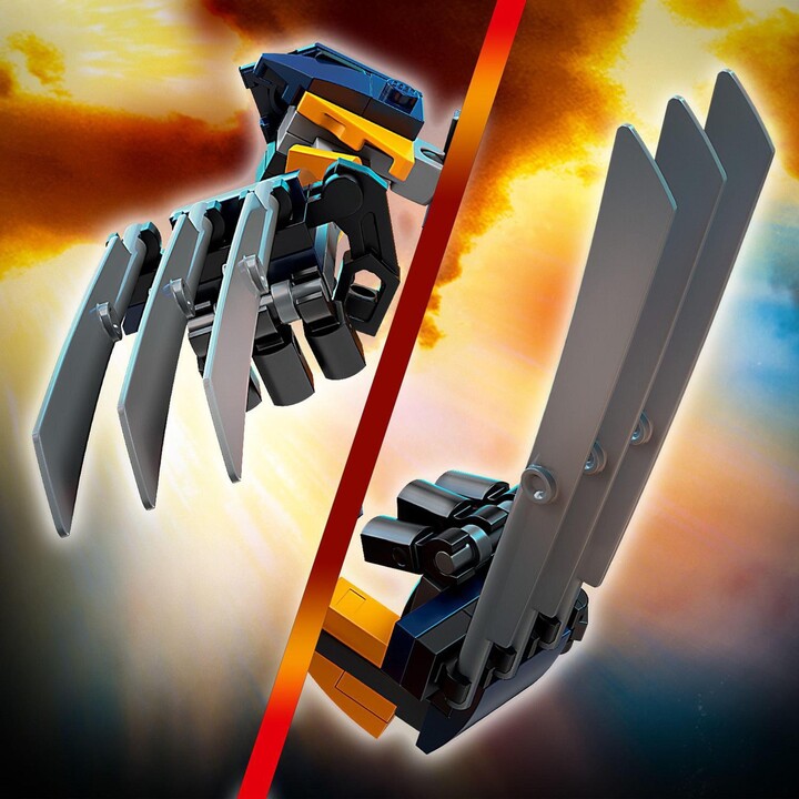 Set lodër LEGO Marvel Super Heroes 76202 Wolverine's robotic armor, 141 pjesë