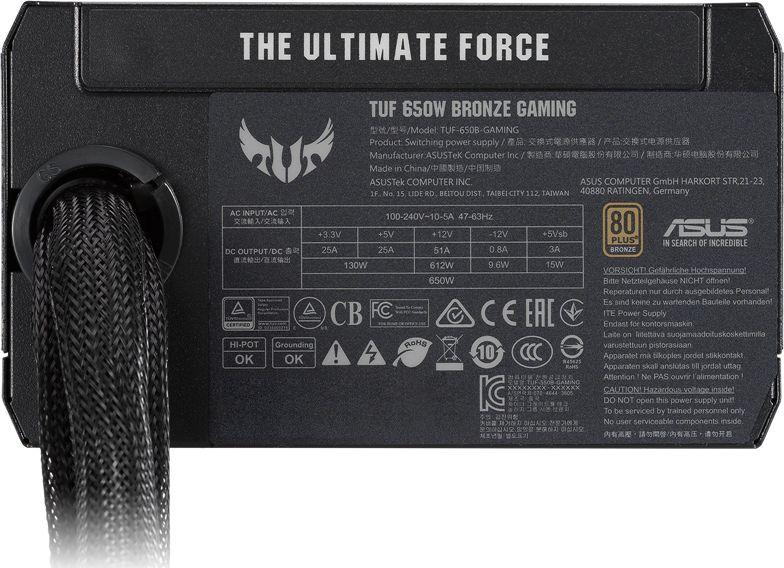 Burim energjie Asus TUF Gaming, 650W