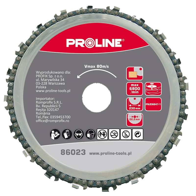 Zinxhir sharre Proline, 230 x 22.2 mm