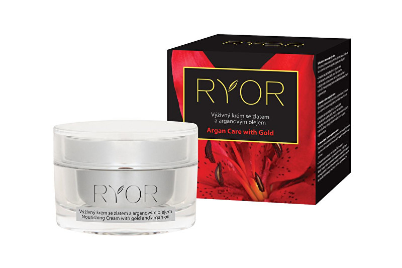Krem për fytyrë Ryor, gold and argan oil, 50 ml