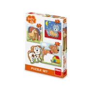 Puzzle Dino Animals, 2+ vjeç, 3-5 pjesë Puzzle Dino Animals, 2+ vjeç, 3-5 pjesë
