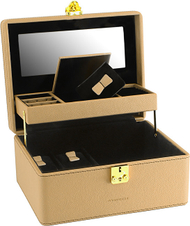 Kuti për bizhuteri Friedrich Lederwaren Ascot 20124-8, e verdhë/zezë Kuti për bizhuteri Friedrich Lederwaren Ascot 20124-8, e verdhë/zezë