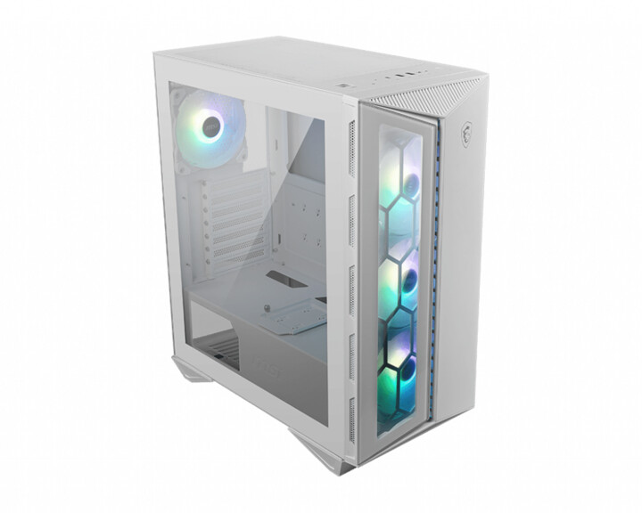 Kasë kompjuteri MSI MPG GUNGNIR 110R WHITE, me xham, e bardhë