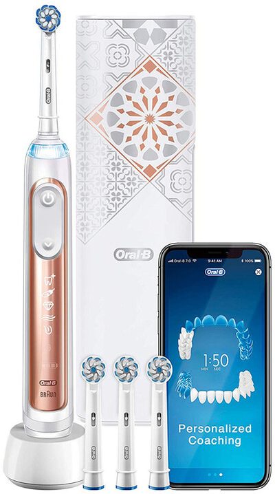 Brushë dhëmbësh Oral-B Genius X, Rose Gold Luxe edition