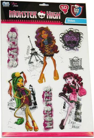 Ngjitëse dekorative Euro Trade 3D Monster High, 6 copë Ngjitëse dekorative Euro Trade 3D Monster High, 6 copë