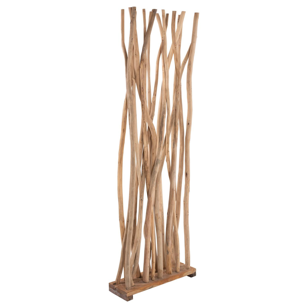 Paravan ndarës druri teak dega natyrale 60×20×181 cm (HM9371)