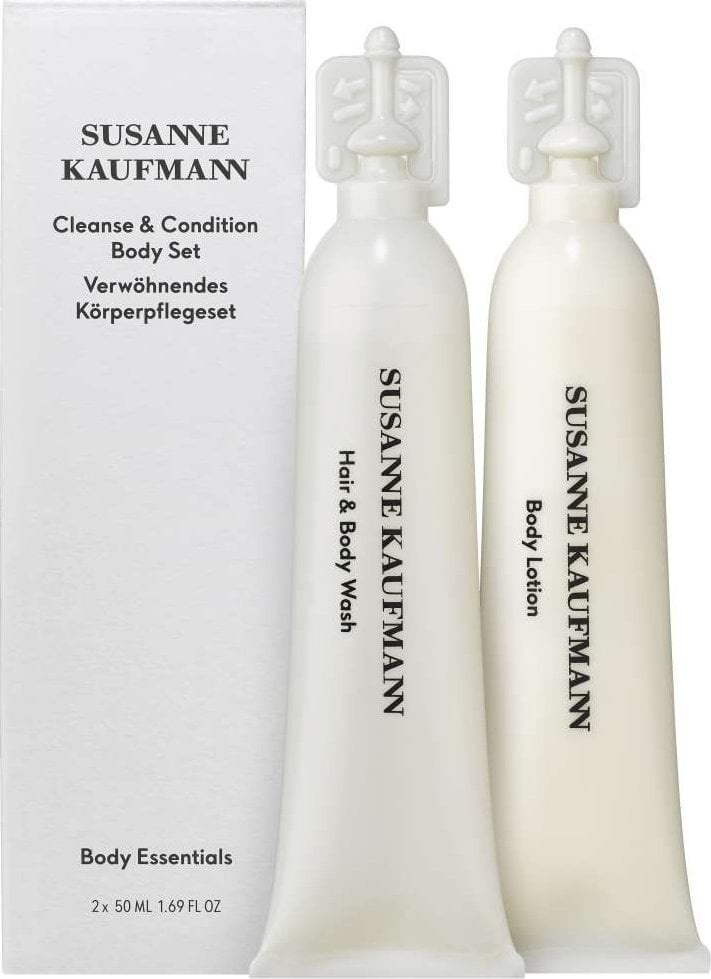 Set pastrues dhe balsam trupi Susanne Kaufmann, xhel dushi dhe shampo 2 në 1 50ml, locion trupi 50ml, pa paraben