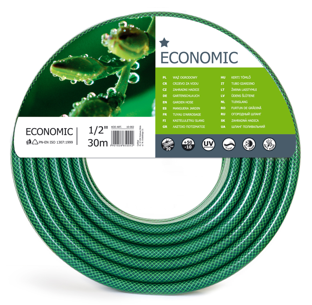 Градинарско црево Cellfast Garden Economy, 1/2", 30 м
