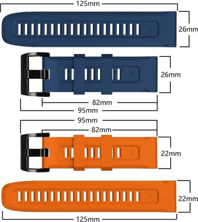 Rrip për orë Garmin Fenix 5/6/6 Pro / 7 Tech-Protect, i kaltër