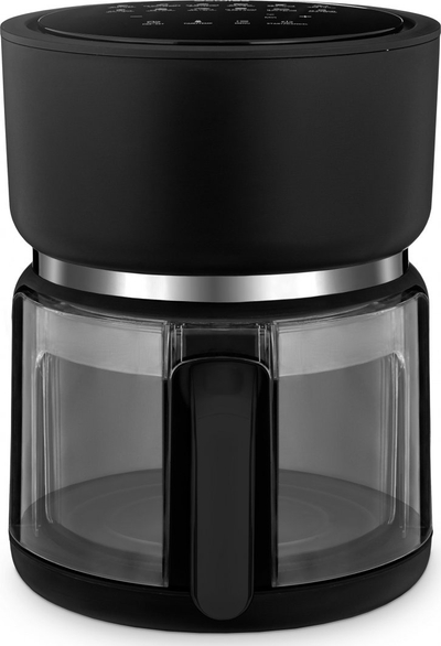 Fritezë me avull 4Swiss ABB-G24 Pure Glass, e zezë