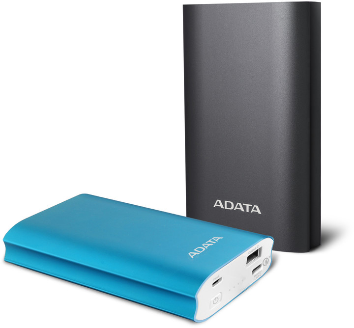 Powerbank ADATA A10050QC, 10,050 mAh, i kaltër