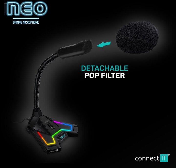 Mikrofon CONNECT IT NEO RGB ProMIC