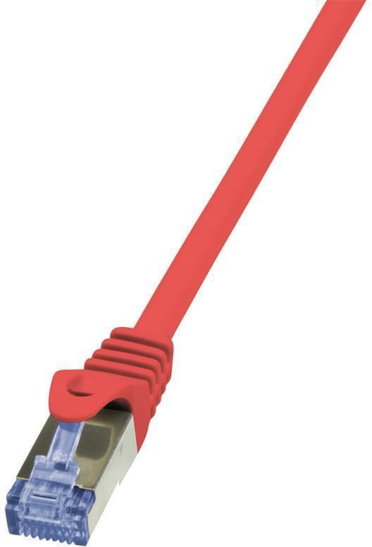 Kabllo LogiLink Patchcord (CQ3034S), Cat.6A, S / FTP, PIMF, 1m, e kuqe