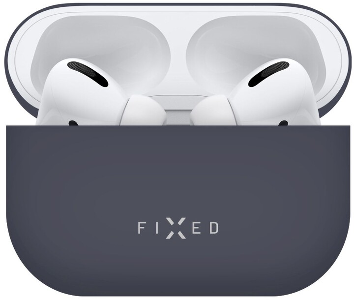 Mbrojtëse silikoni FIXED Silky për Apple Airpods Pro, e kaltër