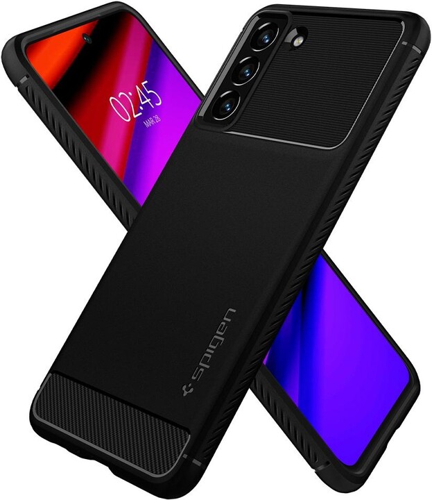 Маска Spigen Rugged Armor за Samsung Galaxy S21 FE 5G, црна боја