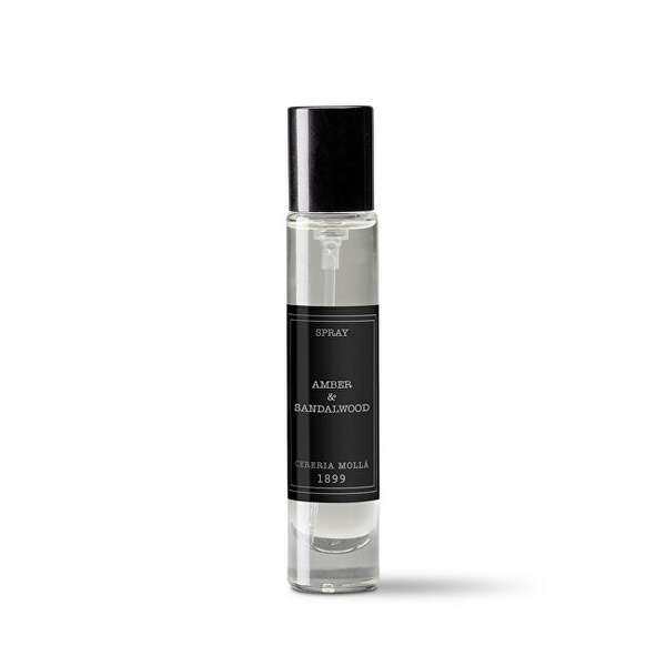 Set parfumi dhuratë Cereria Mollá Amber & Sandalwood, Sprej parfum shtëpie 15 ml + varëse qeramike e parfumuar