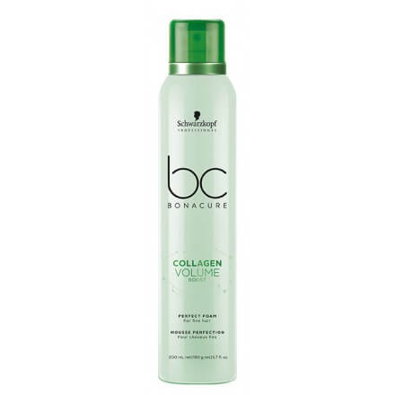 Shkumë për flokë Schwarzkopf Bonacure Collagen Volume Perfect Foam, 200 ml