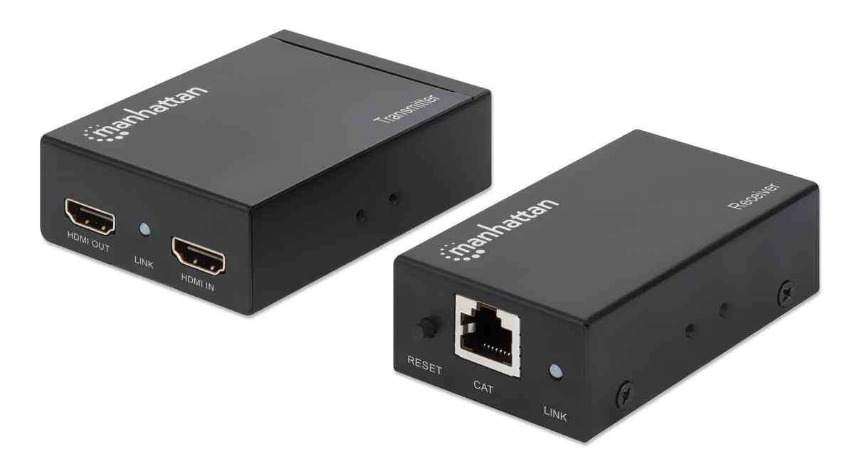 Set zgjerues sinjali Manhattan 207461, 1080p HDMI-Ethernet