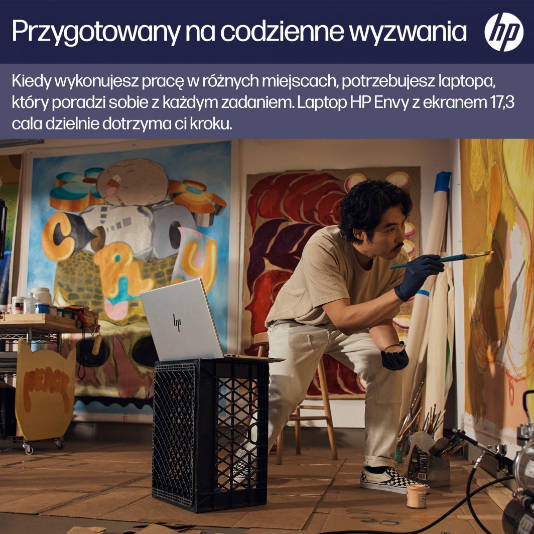 Laptop HP Envy 17-cw0229nw, 17.3", Intel Core i5 13500H, 16 GB RAM, 512 GB SSD, i argjendtë
