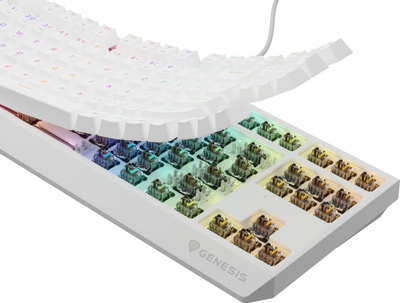 Tastierë Genesis Thor 230 TKL Outemu Brown, e bardhë