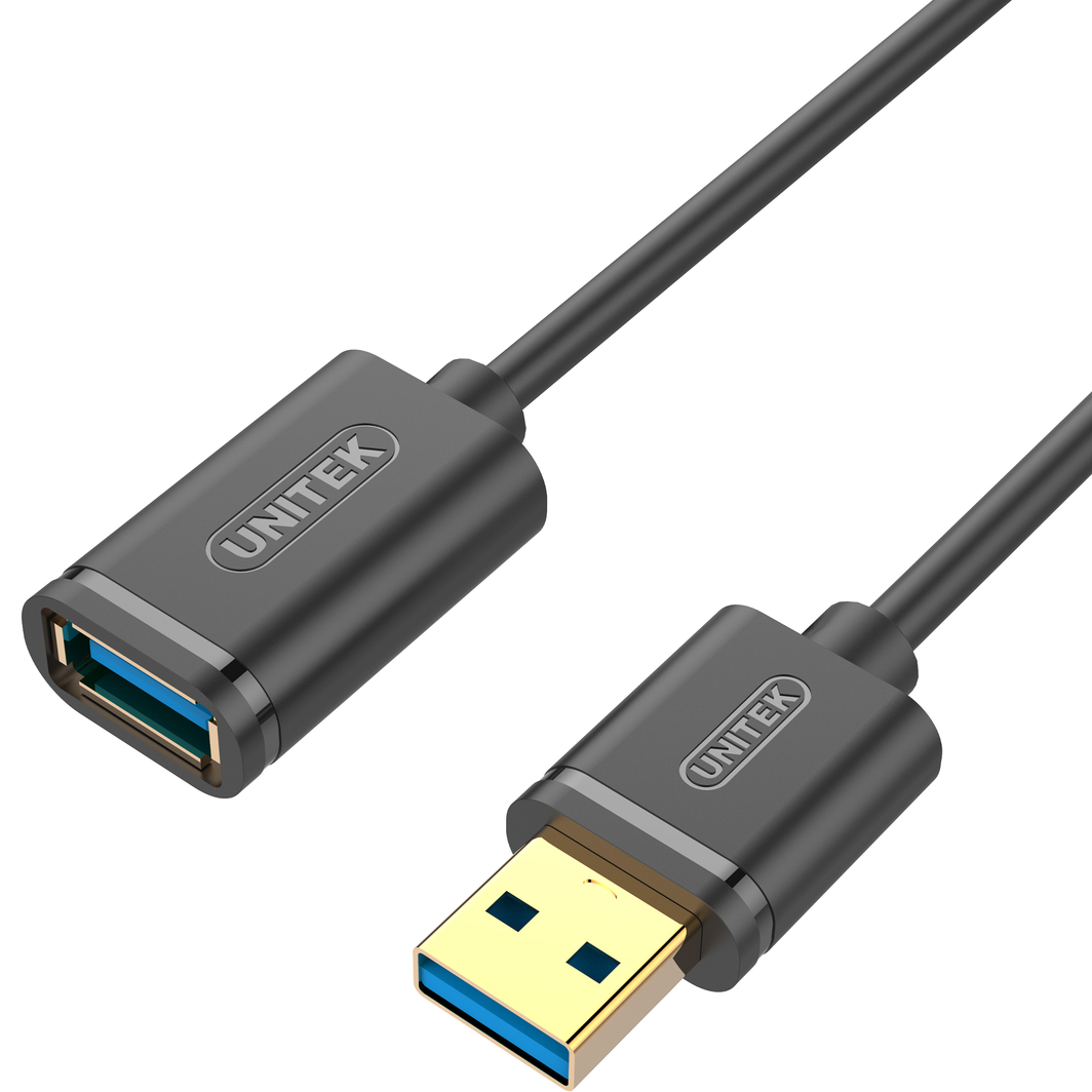 Kabëll USB 3.0 AM-AF Unitek,0.5m; Y-C456GBK