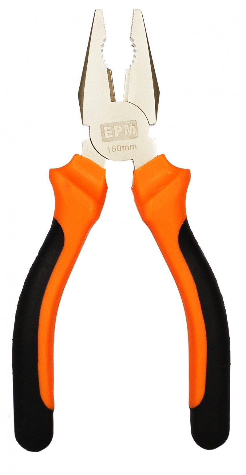 Pinca EPM (E-400-0001), 160mm, të zeza / portokalli