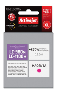 Ngjyrë për printer Activejet AB-1100MNX (zëvendësim për Brother LC1100M/980M), 19.5 ml, vjollcë