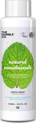 Ujë pastrues për gojë nga The Humble Co., Fresh Mint, 500ml