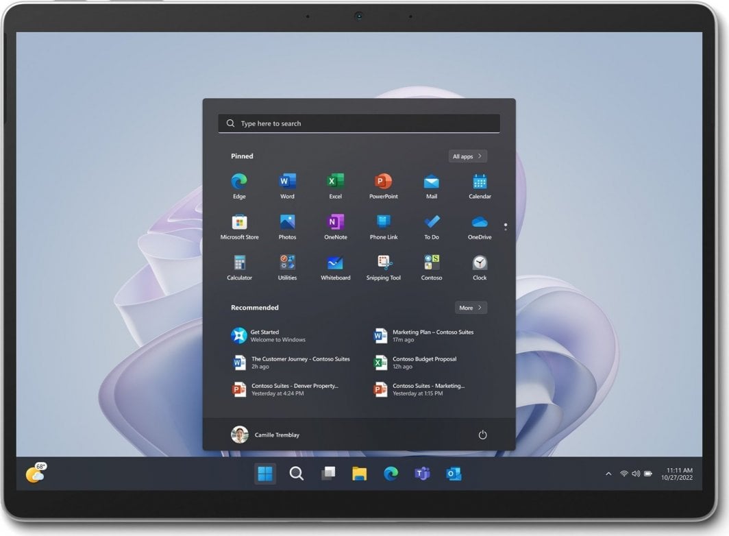 Laptop Microsoft Surface Pro, 13", Intel Core i7 1265U, 16 GB RAM, 1 TB SSD, i hirtë