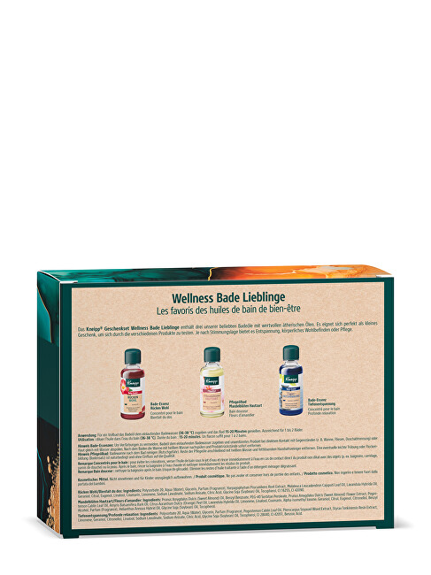 Set dhuratë për femra Kneipp, vajra për vaskë 3 x 20 ml