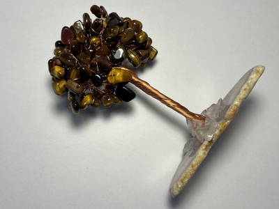Gurë natyral Dar Tiger Eye, 12 cm, të kaftë