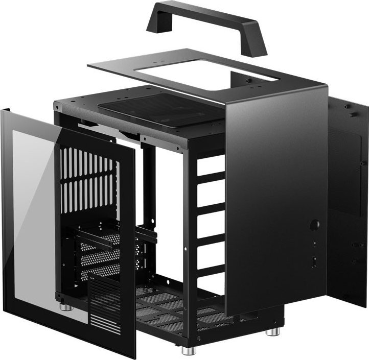 Kasë Jonsbo T8 Plus RGB, e zezë, Mini Tower