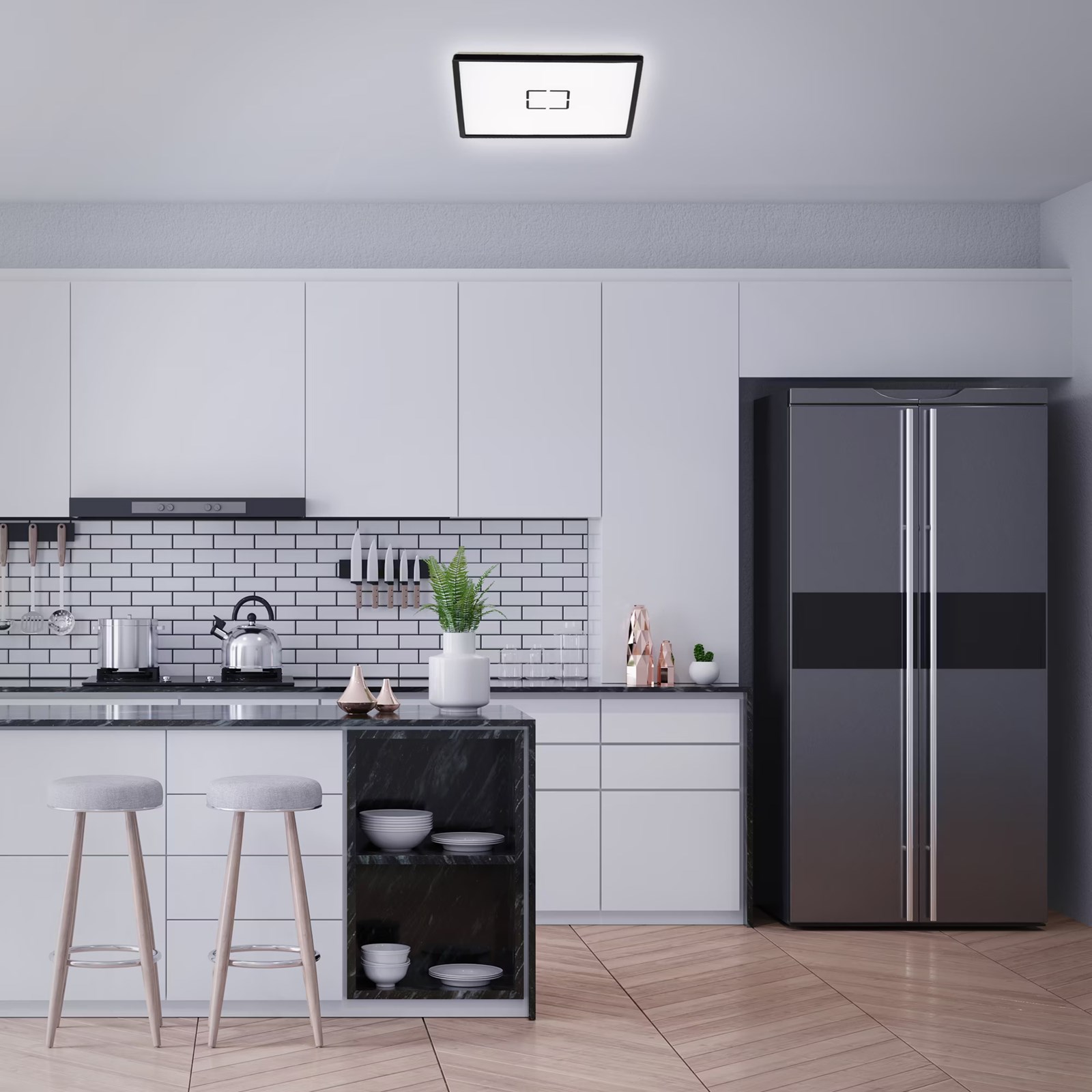 Ndriçues Briloner Slim LED Panel 42 cm 1x22W 3000lm, i zi