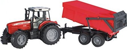 Traktor lodër Bruder Massey Ferguson 7480, i kuq