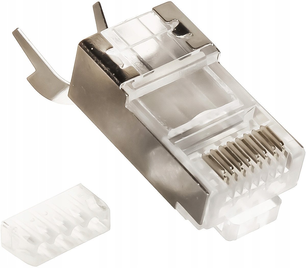 Plug modular RJ45 Cat7, set 10 cope, transparent | GjirafaMall