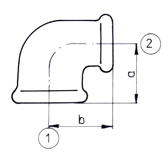 Aiakaup Галванизиран Лакот од Леано Железо FF, 3/4'' x 1/2''