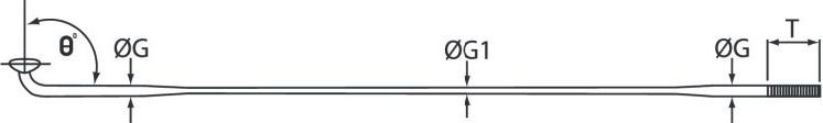 Gypa çeliku Cn Spoke, 258 mm