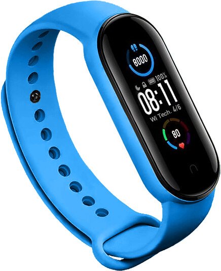 Rrip RhinoTech për Xiaomi Mi band 5, kaltër e errët
