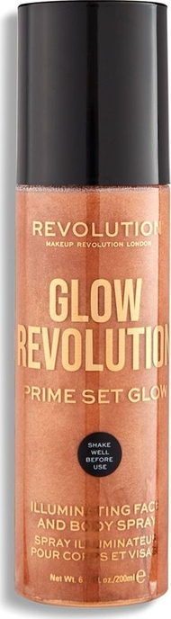 Revolution Glow Revolution Fix Makeup Fixing Spray, Timeless Bronze, 200 ml