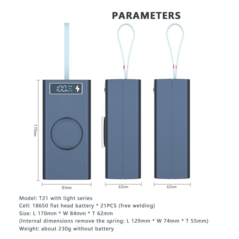 Power Bank UniTrade 65000mAh + Fast Charging + Wireless