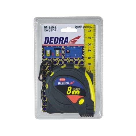 Metër Dedra M858, 8 x 25 mm, e verdhë