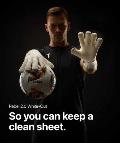 Doreza për portier T1tan Rebel2.0WhiteOut, Size 7, të bardha