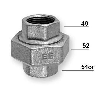 OC-48 Фитинг од Ливено Железо за Спојување DN 32 GW