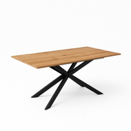 SAG Tavolinë Ngrenies – Sipërfaqe dukje druri / Këmbë zeze, 160 x 80cm