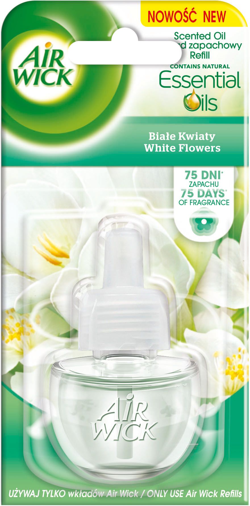 Freskues ajri aromatik White Flowers Air Wick, 19 ml