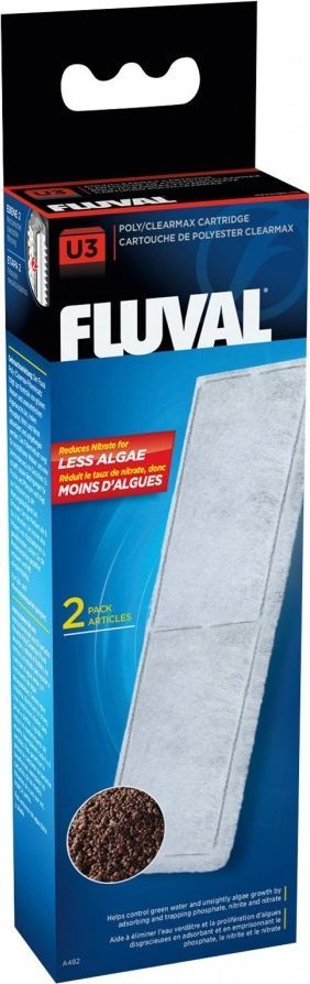 Fishek për filtrim të akuariumit Fluval U3 Clearmax, 2 copë