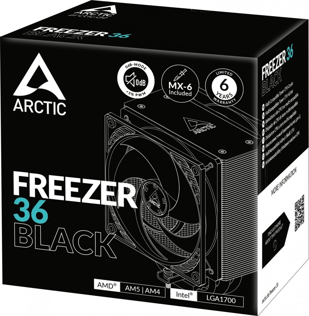 Ftohës Arctic Freezer 36 Black CPU (ACFRE00123A)