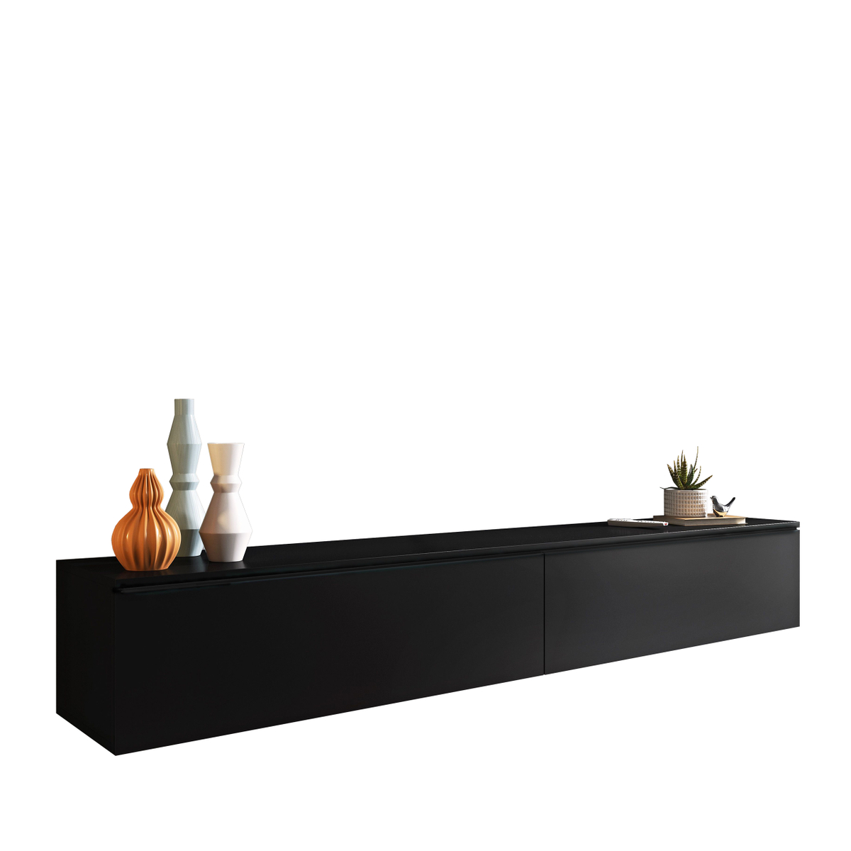 Komodë për TV Dlone 180 (180 x 30 x 33), Zezë